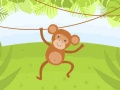 Jeu Coloriage des singes drôles en ligne