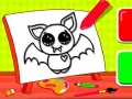 Jeu Coloriage facile pour enfants : chauve-souris en ligne