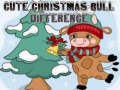 Jeu Différences du Mignon Taureau de Noël en ligne