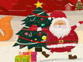 Jeu Puzzle de Noël Joyeux avec le Père Noël en ligne