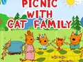 Jeu Pique-nique avec la famille chat en ligne