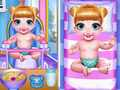Jeu Jolie heure du bain pour les jumeaux en ligne