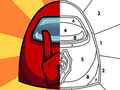 Jeu Livre de coloriage Among Us Them en ligne