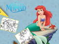 Jeu Livre de coloriage La Petite Sirène en ligne