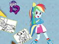 Jeu Livre de coloriage Equestria Girls en ligne