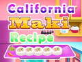 Jeu Recette de Maki Californien en ligne