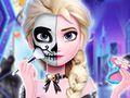 Jeu Tatouage de la fête d'Halloween d'Elsa en ligne