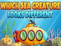 Jeu Quelle créature marine a l'air différente en ligne