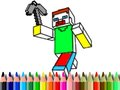 Jeu Retour à l'école : Coloriation Minecraft en ligne