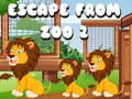 Jeu Évasion du zoo 2 en ligne