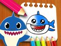 Jeu Livre de coloriage Baby Shark en ligne