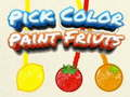 Jeu Choisir une couleur Peindre des fruits en ligne