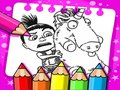 Jeu Livre de coloriage imprimable Moi, Moche et Méchant en ligne