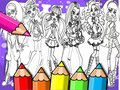 Jeu Livre de coloriage Monster High en ligne