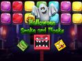 Jeu Serpent et Blocs d'Halloween en ligne