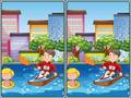 Jeu Trouvez 5 différences: Vie urbaine en ligne