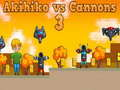 Jeu Akihiko contre Canons 3 en ligne