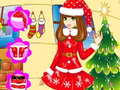 Jeu Habillage de fille pour Noël en ligne