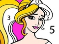 Jeu Princesse Colorier Par Numéro en ligne