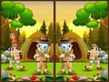 Jeu Trouvez 5 différences Camping en ligne