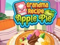 Jeu Recette de tarte aux pommes de grand-mère en ligne
