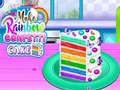 Jeu Faites un Gâteau de Confettis Arc-en-Ciel en ligne