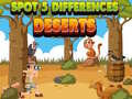 Jeu Trouver 5 différences : Déserts en ligne