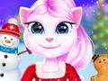 Jeu Jeu de Décor de Noël de Fille Chat en ligne