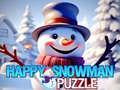 Jeu Puzzle Bonhomme de Neige Heureux en ligne