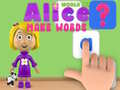 Jeu Monde d'Alice : Créez des Mots en ligne