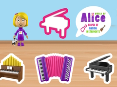 Jeu Monde des Formes des Instruments de Musique d'Alice en ligne