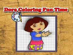 Jeu Temps Amusant de Colorier avec Dora en ligne