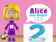 Jeu Monde d'Alice: Dessine des chiffres en ligne