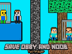 Jeu Sauvez Obby et Noob Deux Joueurs en ligne
