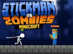 Jeu Stickman contre Zombies Minecraft en ligne