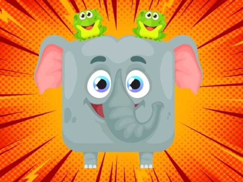 Jeu Volet de gelée. Faire l'éléphant en ligne
