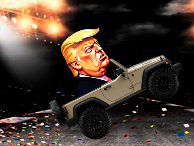 Jeu Trump Wheelie Challenge en ligne