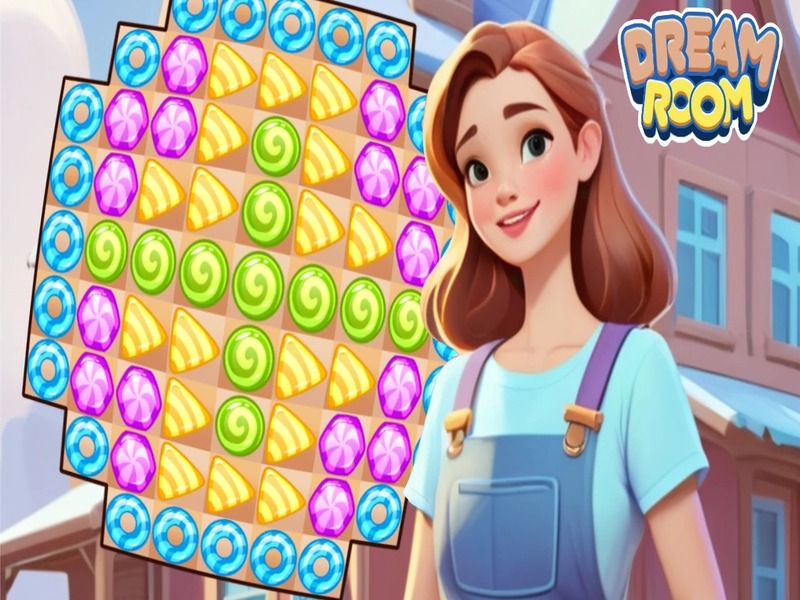 Jeu Match-3: Room de rêve en ligne