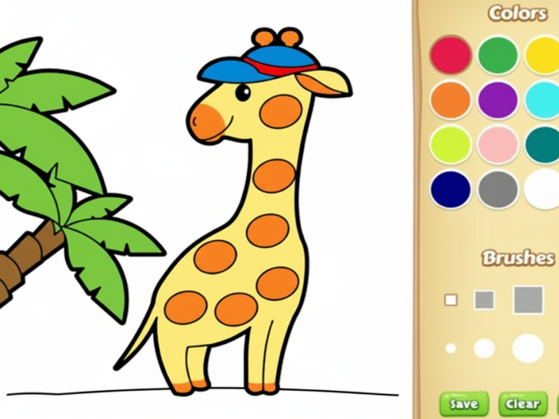 Jeu Livre de coloriage animal facile pour les enfants en ligne