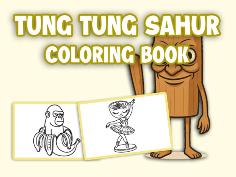 Jeu Tung Tung Sahur Coloring Book en ligne