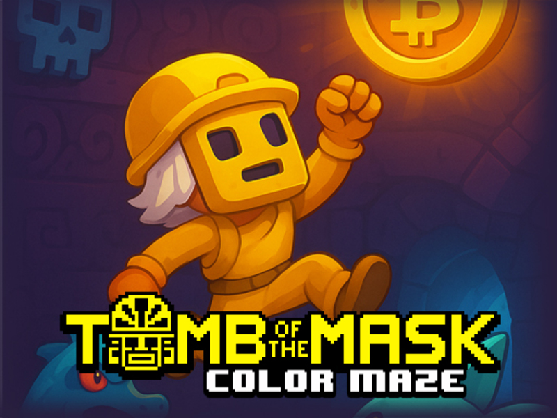 Jeu Tombe du labyrinthe de couleur masque en ligne