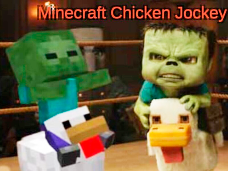Jeu Jockey de poulet minecraft en ligne
