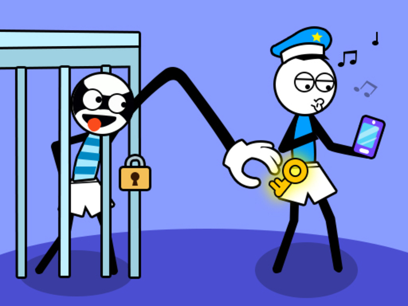 Jeu Stickman Troll Thief Puzzle en ligne