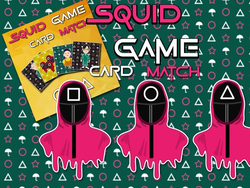 Jeu Match de cartes mémoire de jeu Squid en ligne