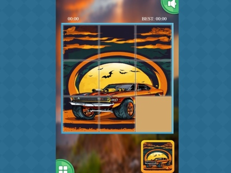 Jeu Monster Truck gliding puzzles en ligne