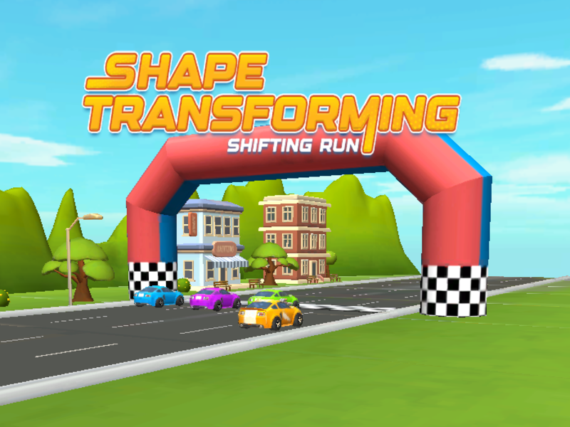 Jeu Forme transformant la piste de change en ligne